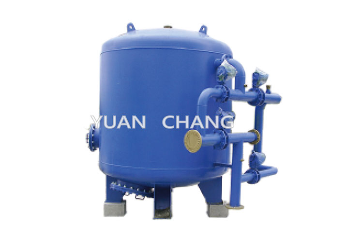 Automatic pressurized sand bed filter